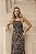 Vestido Tule Drapeado Animal Print Avelã Quality Moda Plus Size dvs Alto - Imagem 3