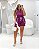 Conjunto Regata e Short Moletinho Roxo Quality Moda Plus Size Alto mlj - Imagem 1