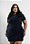 Conjunto Blusa e Saia Canelado Marinho Quality Moda Plus Size Alto mlj - Imagem 3