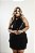 Blusa Cetim Preto Quality Moda Plus Size Alto mlj - Imagem 1