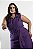 Vestido Midi Alfaitaria Roxo Quality Moda Plus Size Alto mlj - Imagem 3