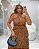 Saia Midi Animal Print Marrom Quality Moda Plus Size Alto mlj - Imagem 2