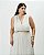 Vestido Midi Workwear Areia Moda Plus Size Alto qbl - Imagem 4