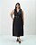 Vestido Midi Workwear Preto Moda Plus Size Alto qbl - Imagem 1