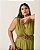Vestido Midi Workwear Verde Moda Plus Size Alto qbl - Imagem 4