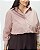 Camisa Listrada Rose Moda Plus Size Alto qbl - Imagem 4