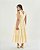 Vestido Midi Listrado Amarelo Quality Moda Plus Size qbl - Imagem 2