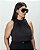 Blusa Gola Alta Preta Quality Moda Plus Size Outono qbl loja Outono - Imagem 4