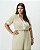 Conjunto Blusa e Pantalona Bege Quality Moda Plus Size Alto qbl - Imagem 3