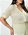 Conjunto Blusa e Pantalona Bege Quality Moda Plus Size Alto qbl - Imagem 4