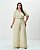 Conjunto Blusa e Pantalona Bege Quality Moda Plus Size Alto qbl - Imagem 1