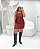 Vestido Curto Lapelas Alças Largas Marrom Quality Moda Plus Size rml Outono loja - Imagem 1