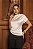 Blusa Assimétrica Drapeada Pérola Quality Moda Plus Size dvs Outono loja - Imagem 2