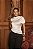 Blusa Assimétrica Drapeada Pérola Quality Moda Plus Size dvs Outono loja - Imagem 4