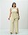 Conjunto Blusa Assimétrica e Pantalona Bege Quality Moda Plus Size Outono qbl - Imagem 4