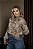 Blusa Manga Longa Estampada Marrom Quality Moda Plus Size dvs Outono - Imagem 3