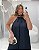 Vestido Gola Assimétrico Preto Quality Moda Plus Size dub outono loja - Imagem 2