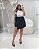 Short Saia Risca de Giz Preto Quality Moda Plus Size dub outono - Imagem 1