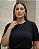 T-shirt Basic Preta Quality Moda Plus Size dub outono loja - Imagem 1