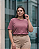 T-shirt Basic Rosa Quality Moda Plus Size dub outono loja - Imagem 2