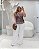 Calça Pantalona Off White Quality Moda Plus Size dub outono loja - Imagem 1