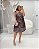 Vestido Curto Secreto Marrom Quality Moda Plus Size dub outono loja - Imagem 1