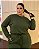 Conjunto Blusa ML e Calça Comfy Tricot Leve Verde Quality Moda Plus Size Outono mca loja - Imagem 2