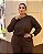 Conjunto Blusa ML e Calça Comfy Tricot Leve Marrom Quality Moda Plus Size Outono mca loja - Imagem 2