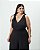 Macacão Pantalona com Nervuras Preto Quality Moda Plus Size Outono qbl Preview - Imagem 3