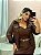Jaqueta Couro PU Marrom Quality Moda Plus Size rml Outono Preview - Imagem 1