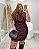 Vestido Tule Animal Print Bordo Quality Moda Plus Size rml Outono loja aura - Imagem 2