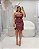 Vestido Tomara que Caia em Couro Fake Borgonha Quality Moda Plus Size dvs Outono Preview - Imagem 1