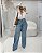Calça Jeans Wide Leg com Faixa Lateral Quality Moda Plus Size dvs Outono Preview - Imagem 1