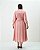 Vestido Midi Chemise Pasley Rosa Quality Moda Plus Size Outono qbl Preview - Imagem 2