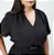 Blusa com Franzidos Preta Quality Moda Plus Size Outono qbl Preview - Imagem 4