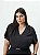 Blusa com Franzidos Preta Quality Moda Plus Size Outono qbl Preview - Imagem 3