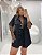 Conjunto Parka com Saia Short Preto Quality Moda Plus Size Inverno Loja rml - Imagem 3