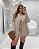 Conjunto Blazer e Saia Short Alfaiataria Bege Quality Moda Plus Size rml Outono Preview - Imagem 2
