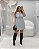 Vestido Curto Cinza Quality Moda Plus Size rml Outono Preview - Imagem 1