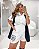 Short Bordado Flores Off White Quality Moda Plus Size dub outono Preview - Imagem 1