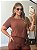 Conjunto Comfy Blusa e Calça Marrom Quality Moda Plus Size mlj outono Preview - Imagem 4
