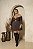 Vestiquinho Vestido Macaquinho Marrom Quality Moda Plus Size mlj outono Preview - Imagem 4
