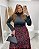 Saia Longa Fenda Animal Print Quality Moda Plus Size rml Outono Preview aura - Imagem 2