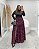 Saia Longa Fenda Animal Print Quality Moda Plus Size rml Outono Preview aura - Imagem 1