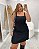 Vestido Curto Botões Preto Quality Moda Plus Size rml Outono Preview aura - Imagem 2