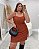 Vestido Curto Cargo Terracota Quality Moda Plus Size rml Outono Preview aura - Imagem 2