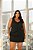 Trijunto Risca de Giz  Colete Blazer e Saia Shorts Preto Quality Moda Plus Size dvs Outono Preview town - Imagem 3
