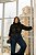 Blusa Manga Longa com Detalhe em Lastex Preta Quality Moda Plus Size dvs Outono Preview town - Imagem 4