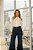 Blusa Manga Longa com Detalhe em Lastex Branca Quality Moda Plus Size dvs Outono Preview town - Imagem 2