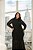 Vestido em Tule Trabalhado Preto Quality Moda Plus Size dvs Outono Preview town - Imagem 2